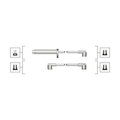 MAGNETI MARELLI 941319170112 -  Комплект проводов зажигания